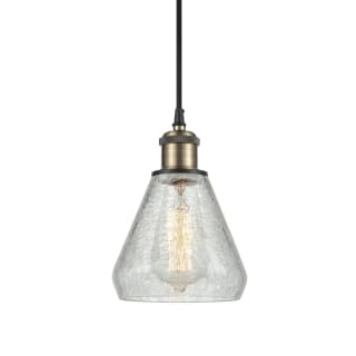 A thumbnail of the Innovations Lighting 516-1P-10-6 Conesus Pendant Clear Crackle / Black Antique Brass