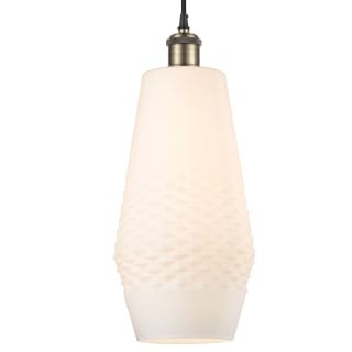 A thumbnail of the Innovations Lighting 516-1P-17-7 Windham Pendant Black Antique Brass / White