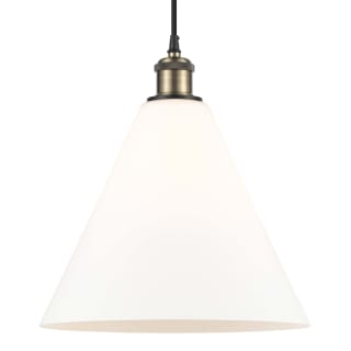 A thumbnail of the Innovations Lighting 516-1P-15-12 Berkshire Pendant Black Antique Brass / Matte White