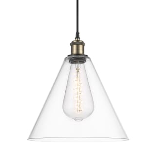 A thumbnail of the Innovations Lighting 516-1P-15-12 Berkshire Pendant Black Antique Brass / Clear