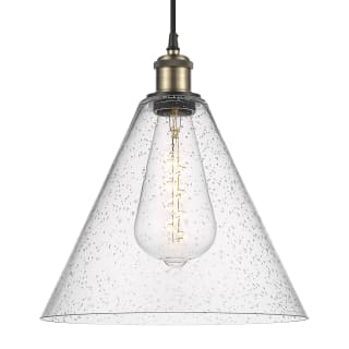 A thumbnail of the Innovations Lighting 516-1P-15-12 Berkshire Pendant Black Antique Brass / Seedy