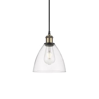 A thumbnail of the Innovations Lighting 516-1P-11-8 Bristol Pendant Black Antique Brass / Clear