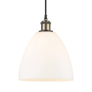 A thumbnail of the Innovations Lighting 516-1P-14-9 Bristol Pendant Black Antique Brass / Matte White