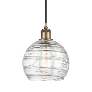 A thumbnail of the Innovations Lighting 516-1P-10-8 Athens Pendant Clear Deco Swirl / Brushed Brass