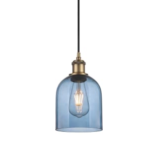 A thumbnail of the Innovations Lighting 516-1P-10-6 Bella Pendant Brushed Brass / Princess Blue