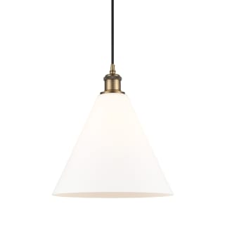 A thumbnail of the Innovations Lighting 516-1P-15-12 Berkshire Pendant Matte White / Brushed Brass