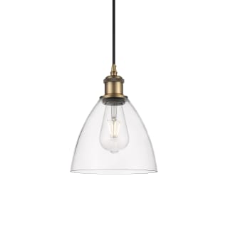 A thumbnail of the Innovations Lighting 516-1P-11-8 Bristol Pendant Brushed Brass / Clear