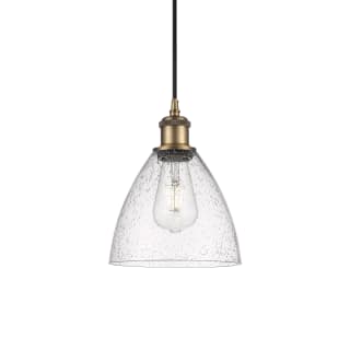 A thumbnail of the Innovations Lighting 516-1P-11-8 Bristol Pendant Brushed Brass / Seedy