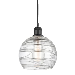 A thumbnail of the Innovations Lighting 516-1P-10-8 Athens Pendant Clear Deco Swirl / Matte Black