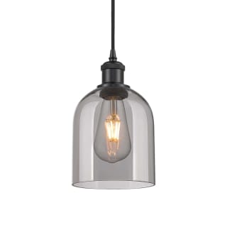 A thumbnail of the Innovations Lighting 516-1P-10-6 Bella Pendant Matte Black / Light Smoke