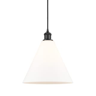 A thumbnail of the Innovations Lighting 516-1P-15-12 Berkshire Pendant Matte White / Matte Black