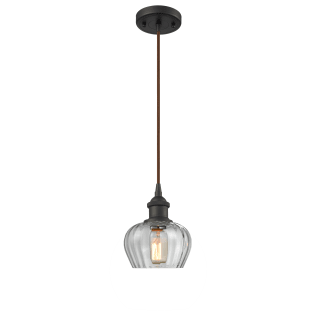 A thumbnail of the Innovations Lighting 516-1P Fenton Oiled Rubbed Bronze / Clear Fluted