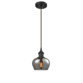 A thumbnail of the Innovations Lighting 516-1P Fenton Oiled Rubbed Bronze / Smoked Fluted