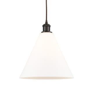 A thumbnail of the Innovations Lighting 516-1P-15-12 Berkshire Pendant Matte White / Oil Rubbed Bronze