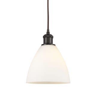 A thumbnail of the Innovations Lighting 516-1P-11-8 Bristol Pendant Oil Rubbed Bronze / Matte White