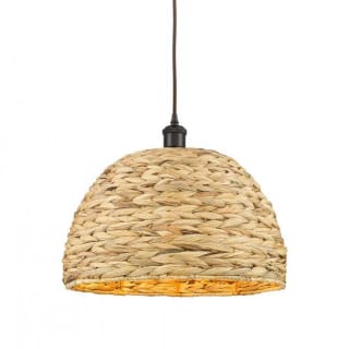 A thumbnail of the Innovations Lighting 516-1P-14-16 Woven Ratan Pendant Oiled Brass