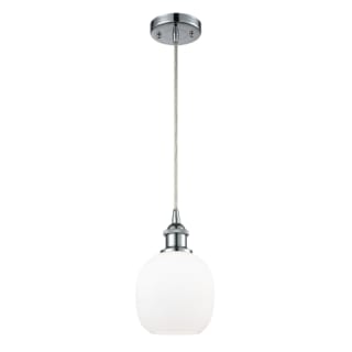A thumbnail of the Innovations Lighting 516-1P Belfast Polished Chrome / Matte White