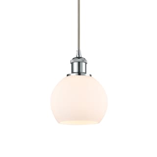 A thumbnail of the Innovations Lighting 516-1P-10-6 Athens Pendant Polished Chrome / Matte White