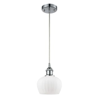 A thumbnail of the Innovations Lighting 516-1P Fenton Polished Chrome / Matte White