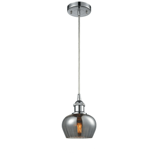A thumbnail of the Innovations Lighting 516-1P Fenton Polished Chrome / Smoked Fluted
