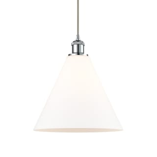 A thumbnail of the Innovations Lighting 516-1P-15-12 Berkshire Pendant Matte White / Polished Chrome