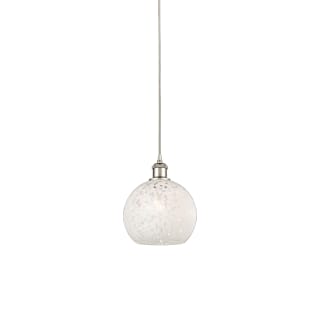 A thumbnail of the Innovations Lighting 516-1P-10-8 White Mouchette Pendant Polished Nickel