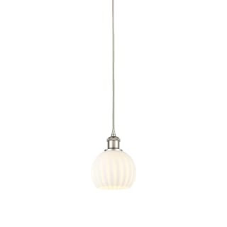 A thumbnail of the Innovations Lighting 516-1P-8-6 White Venetian Pendant Polished Nickel