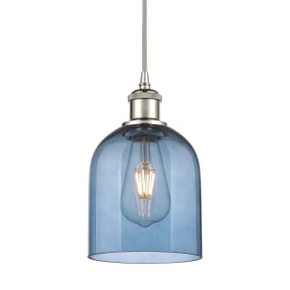 A thumbnail of the Innovations Lighting 516-1P-10-6 Bella Pendant Polished Nickel / Princess Blue