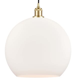 A thumbnail of the Innovations Lighting 516-1P-19-14 Athens Pendant Satin Gold / Matte White