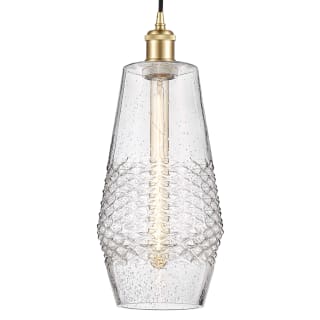 A thumbnail of the Innovations Lighting 516-1P-17-7 Windham Pendant Satin Gold / Seedy