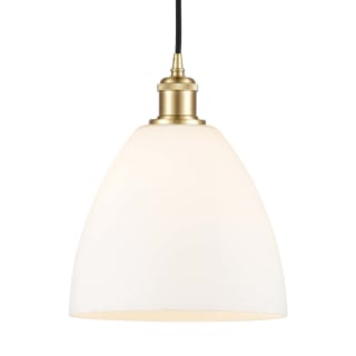 A thumbnail of the Innovations Lighting 516-1P-14-9 Bristol Pendant Satin Gold / Matte White