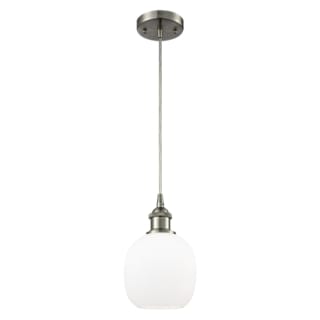 A thumbnail of the Innovations Lighting 516-1P Belfast Brushed Satin Nickel / Matte White