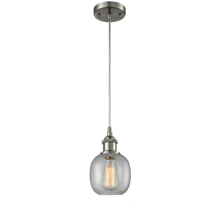 A thumbnail of the Innovations Lighting 516-1P Belfast Brushed Satin Nickel / Clear Seedy