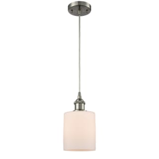 A thumbnail of the Innovations Lighting 516-1P Cobbleskill Brushed Satin Nickel / Matte White