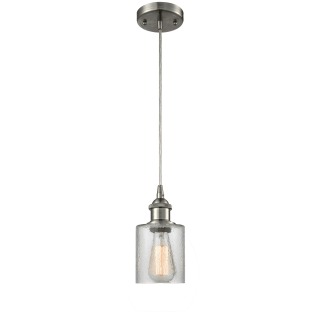 A thumbnail of the Innovations Lighting 516-1P Cobbleskill Brushed Satin Nickel / Clear Ripple
