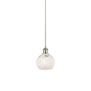 A thumbnail of the Innovations Lighting 516-1P-8-6 White Mouchette Pendant Brushed Satin Nickel