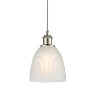 A thumbnail of the Innovations Lighting 516-1P-9-6 Castile Pendant White / Brushed Satin Nickel