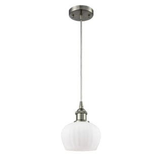 A thumbnail of the Innovations Lighting 516-1P Fenton Brushed Satin Nickel / Matte White