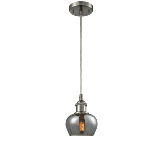 A thumbnail of the Innovations Lighting 516-1P Fenton Brushed Satin Nickel / Smoked Fluted