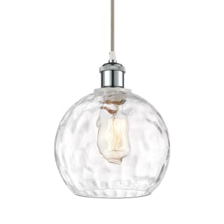 A thumbnail of the Innovations Lighting 516-1P-10-8 Athens Pendant White and Polished Chrome / Clear Water Glass