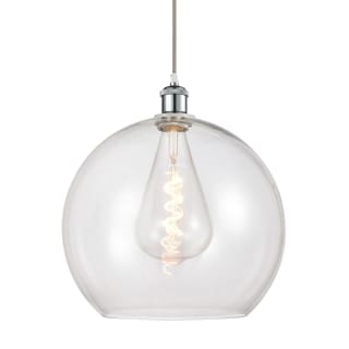 A thumbnail of the Innovations Lighting 516-1P-18-14 Athens Pendant White and Polished Chrome / Clear