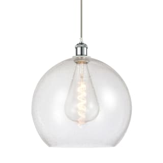 A thumbnail of the Innovations Lighting 516-1P-18-14 Athens Pendant White and Polished Chrome / Seedy