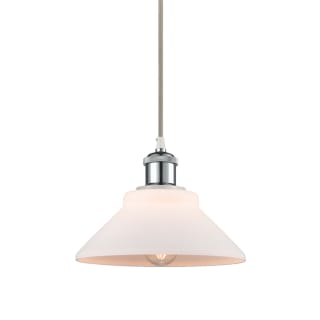 A thumbnail of the Innovations Lighting 516-1P-7-8 Orwell Pendant Matte White / White and Polished Chrome