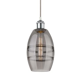 A thumbnail of the Innovations Lighting 516-1P-9-6 Vaz Pendant White Polished Chrome / Light Smoke