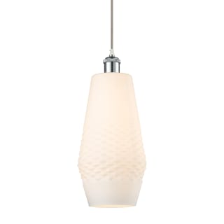 A thumbnail of the Innovations Lighting 516-1P-17-7 Windham Pendant White and Polished Chrome / White