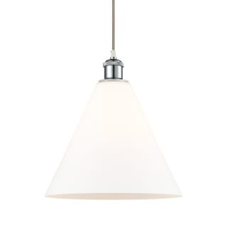 A thumbnail of the Innovations Lighting 516-1P-15-12 Berkshire Pendant White and Polished Chrome / Matte White