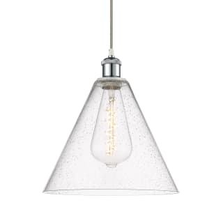 A thumbnail of the Innovations Lighting 516-1P-15-12 Berkshire Pendant White and Polished Chrome / Seedy