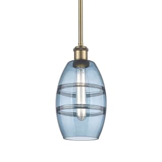 A thumbnail of the Innovations Lighting 516-1S-9-6 Vaz Pendant Antique Brass / Princess Blue