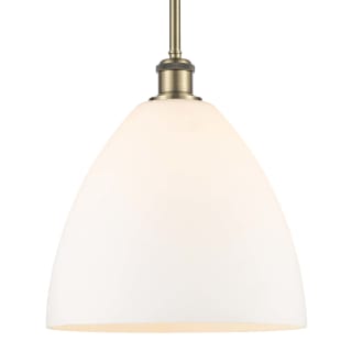 A thumbnail of the Innovations Lighting 516-1S-13-12 Bristol Pendant Antique Brass / Matte White