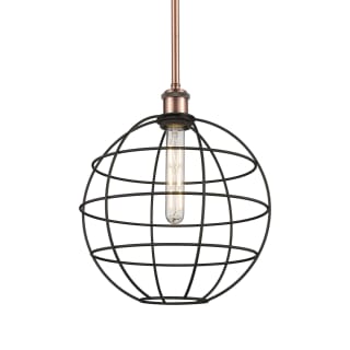 A thumbnail of the Innovations Lighting 516-1S-15-12 Lake Placid Pendant Antique Copper / Matte Black